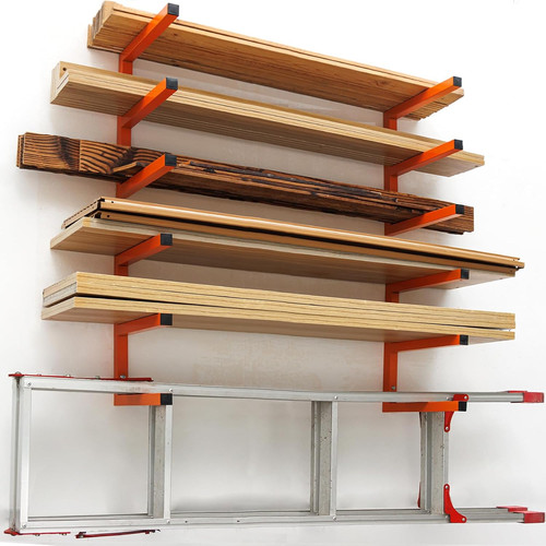 Lumber storage rack wall - storage,