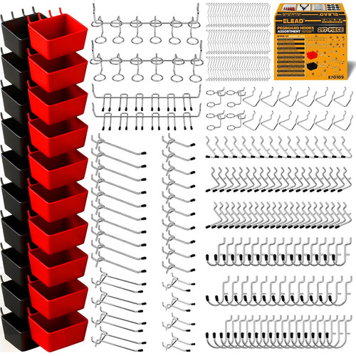 297 piece pegboard hooks - piece,